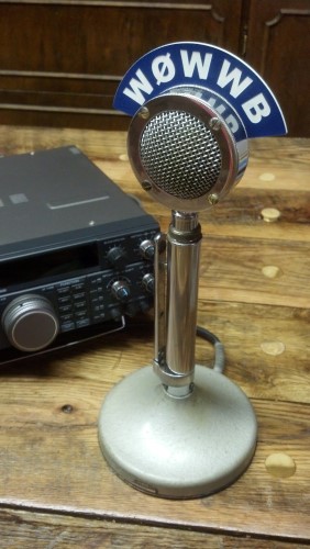 D-104 Microphone Callsign Station Flag - Vintage Look