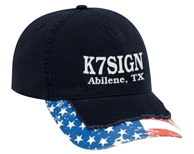 Callsign Cap - Low Profile with Stressed US Flag Bill