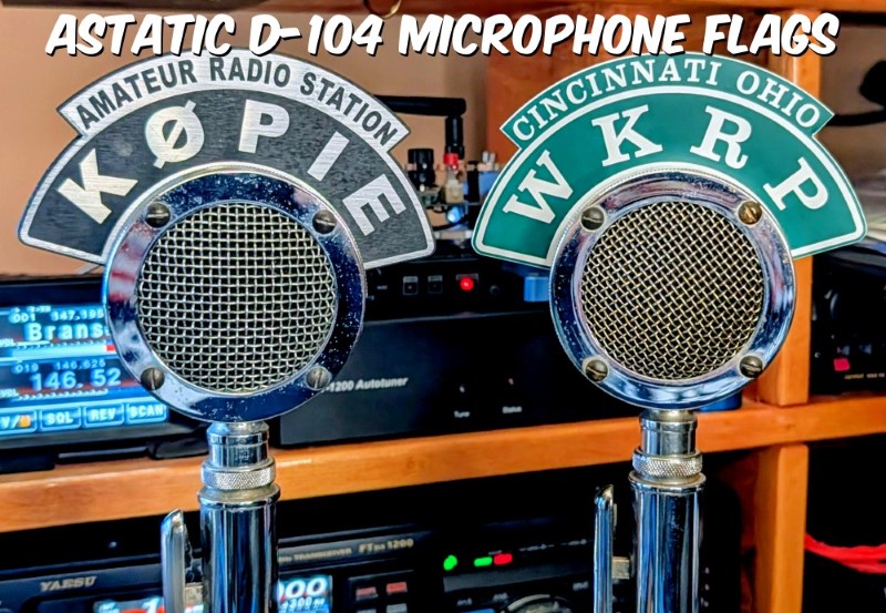Mic Flag - D-104 Two Line Microphone Mic Flag - D-104 Two Line Microphone
