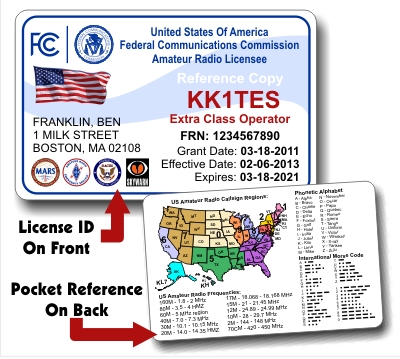 HAM Radio ID Card Custom With Your Photo And Information HA picture