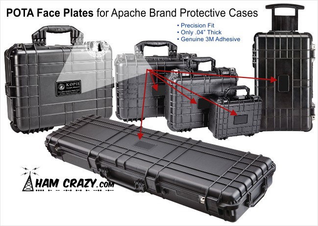 Standard Callsign Faceplate for Apache 4800 Hard Case : Ham Crazy