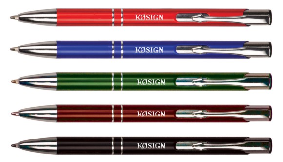 Callsign Pens - Colorful Aluminum with Silver Trim : Ham Crazy